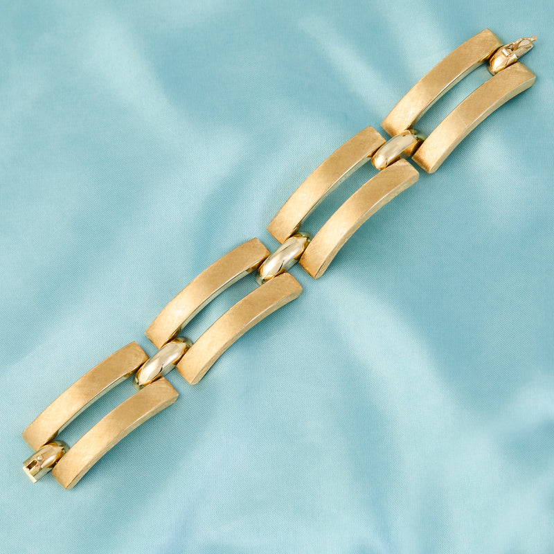 Retro 18ct Gold Italian Cocktail Bracelet